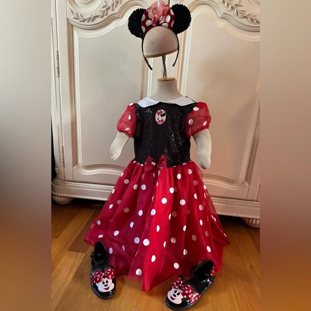Minnie Mouse dress up headband ears play Disney Store Costume World Disneyland 6